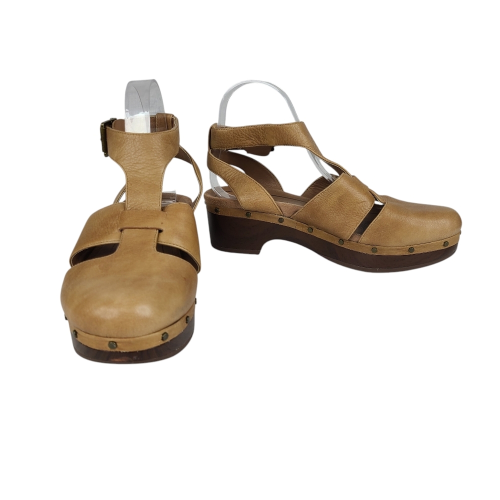 Vionic Faye tan leather closed toe sandals with ankle strap size 7 - Picture 7 of 14